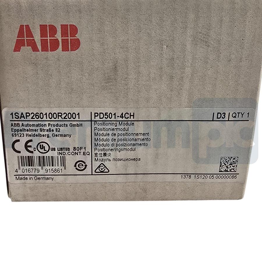 Used ABB PD501-4CH | 1SAP260100R2001 AC500 S500 I/O 4-Ch Positioning Module NSFS