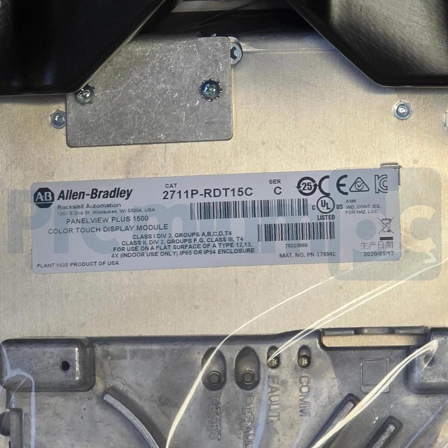 Open Pre-Owned Allen Bradley 2711P-T15C4D8 /A PanelView Plus 6 1500 Terminal 15"