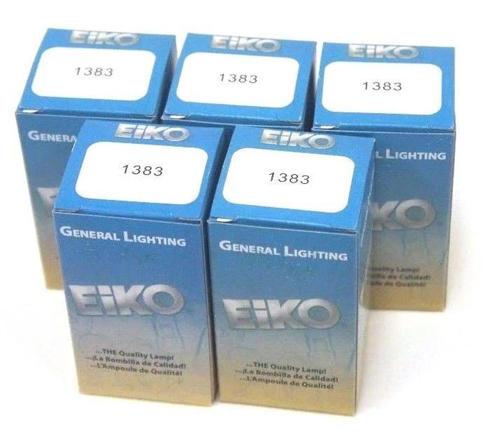 Used LOT OF 5 NIB EIKO 1383 BULBS