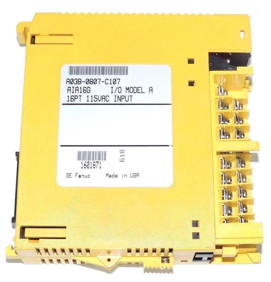 Used LOT OF 3 FANUC A03B-0807-C107 AIA16G INPUT MODULES A03B0807C107 W/O FRONT COVER