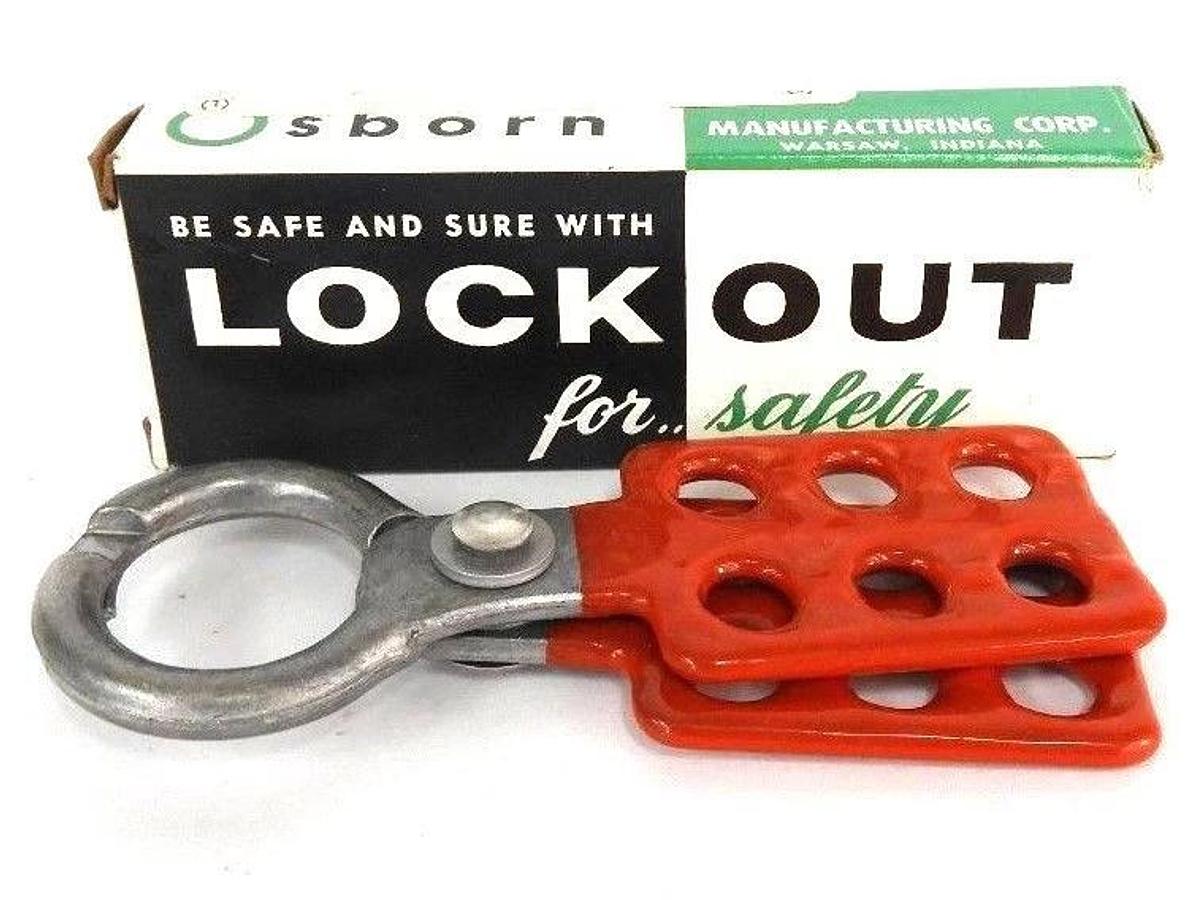 Used LOT OF 9 NEW OSBORN 24130 LOCKOUT HASPS