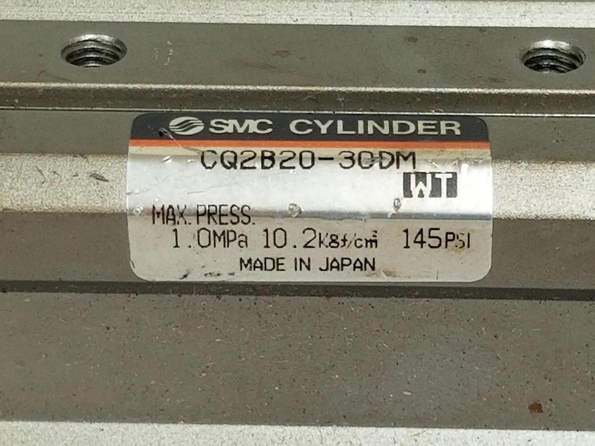 Used SMC CQ2B20-30DM COMPACT CYLINDER 145PSI, CQ2B2030DM