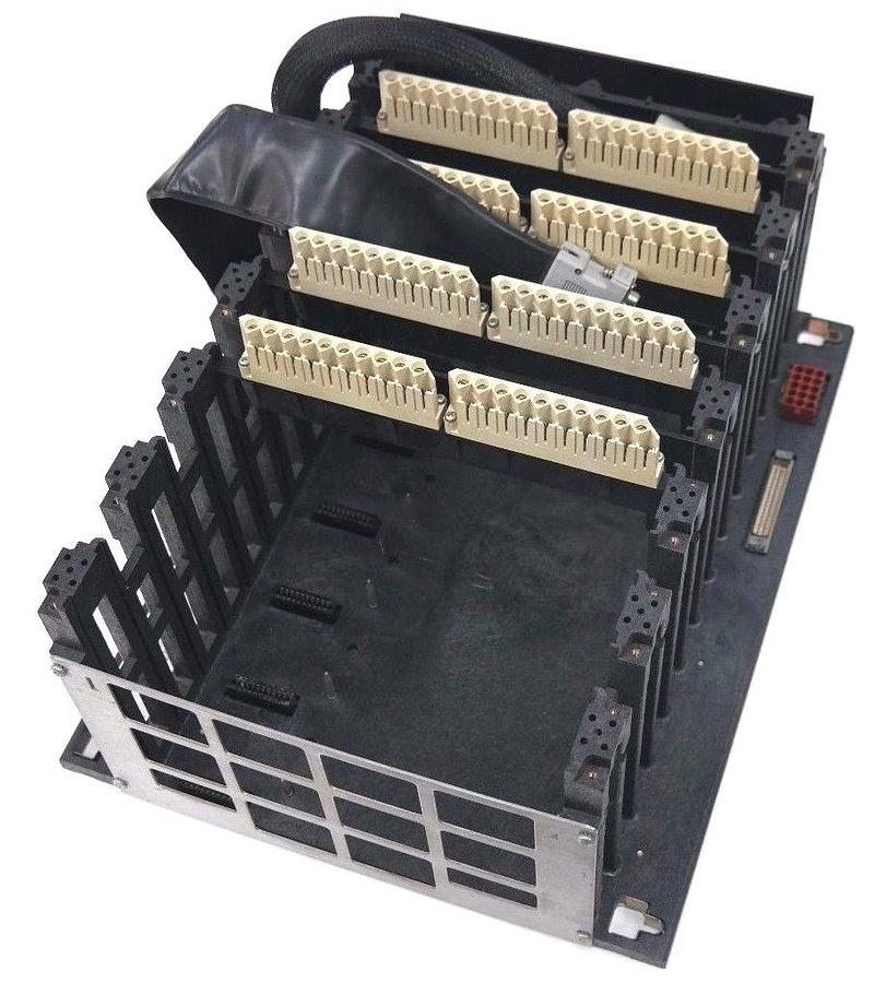 Used MODICON AS-H819-100 7-SLOT RACK 19" LENGTH ASH819100 WITH W801-002/W808-002
