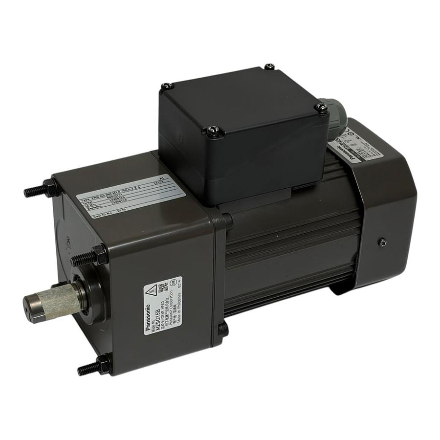 Panasonic M9MZ90GK4YGA Induction Motor with MZ9G15B Gear Head 90W 3 Phase