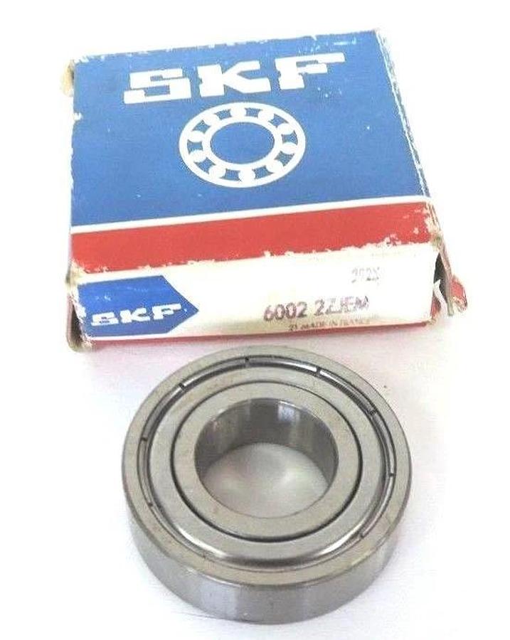 Used NIB SKF 6002-2ZJEM BALL BEARING SHIELDED SINGLE ROW 15X32X9MM, 60022ZJEM