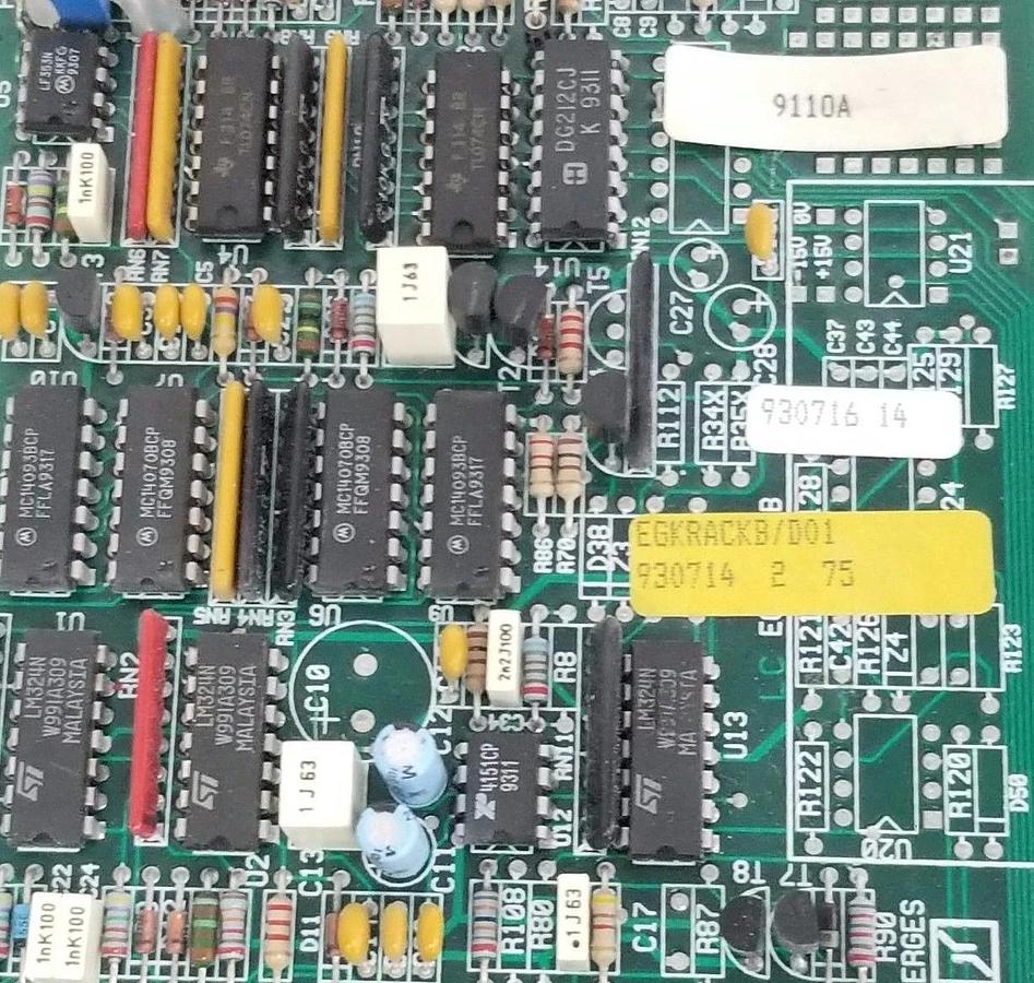 Used BERGES EGKRACKB/D01 PC BOARD 930714 2 75, 930716 14