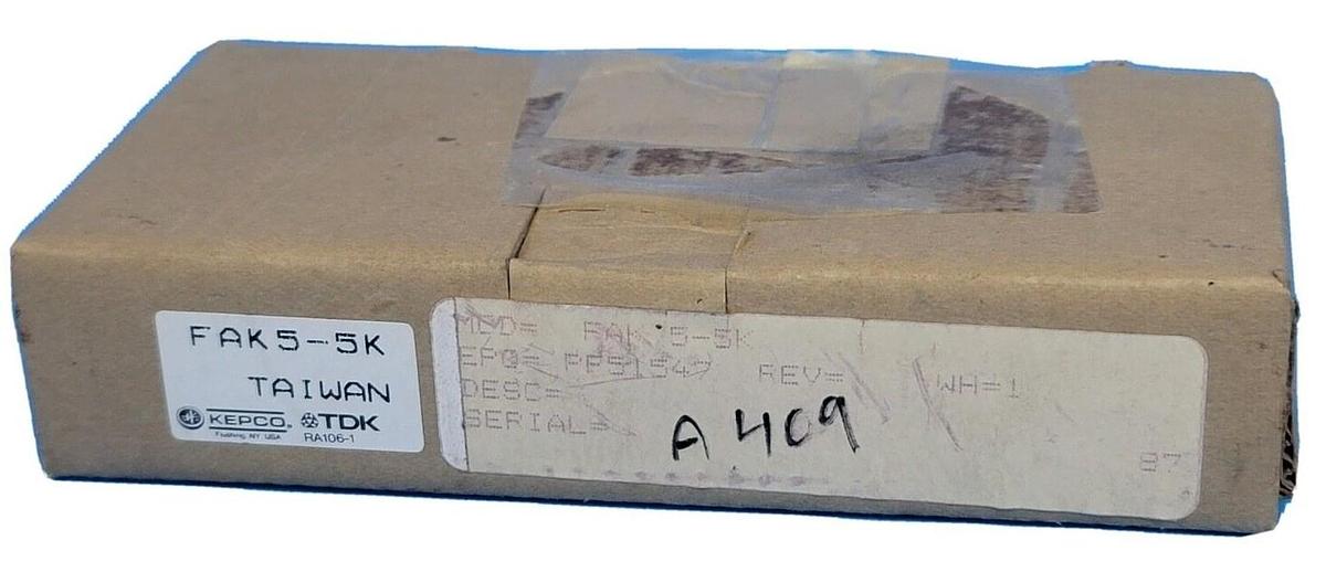 Used NEW KEPCO TDK FAK5-5K POWER SUPPLY 120V 50/60Hz FAK55K