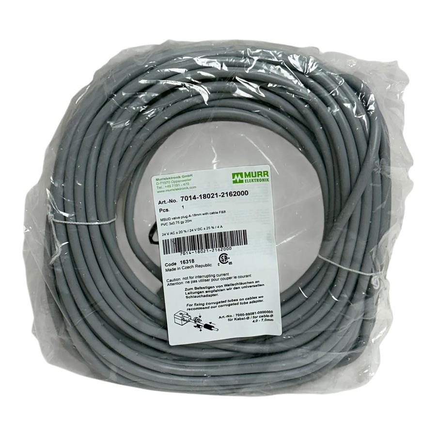 Murrelektronik 7014-18021-2162000 MSUD Valve Plug Form A 18mm 20m Cable New