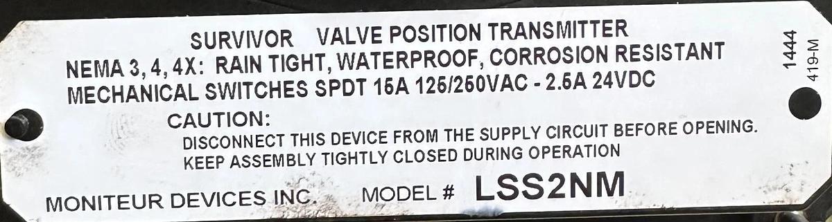 NEW HABONIM C30 SR-2C IMP / C30SR2CIMP COMPACT ACTUATOR W/ LSS2NM TRANSMITTER