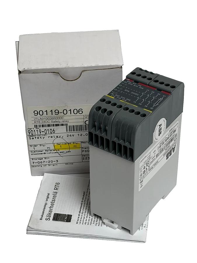 ABB Jokab Safety RT6 24VDC Safety Relay 2TLA010026R0000 Unused Surplus - NSMP