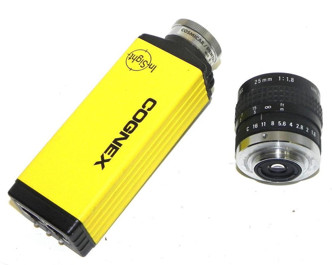 Used COGNEX 800-5749-1 REV. A VISION SENSOR IN-SIGHT 1010 CAMERA W/ COSMICAR LENZ