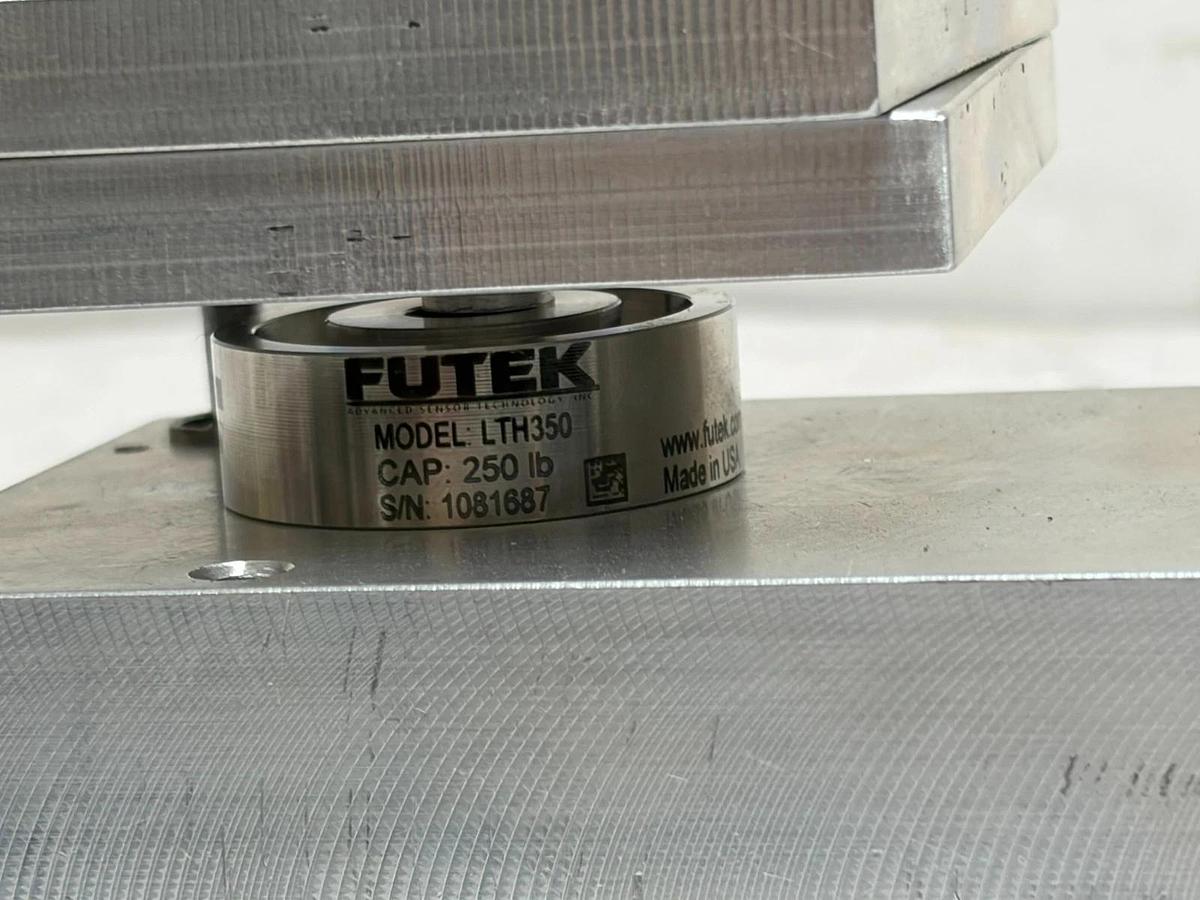 Used Futek LTH350 250 lb Load Cell on Custom Lever Press Rig with USB225 Pro Module