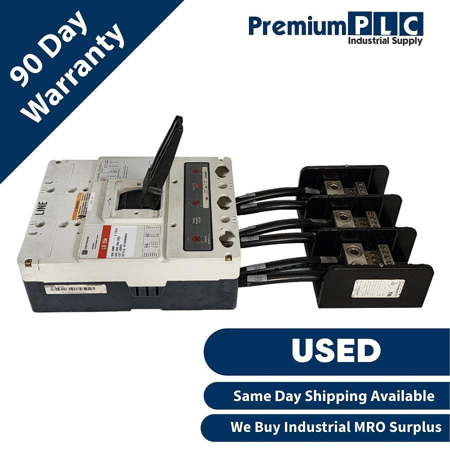 Used CUTLER-HAMMER LD3500 (6613C98G02) 3P 500A LD35k CIRCUIT BREAKER W/LT3500T TRIP
