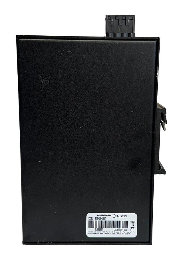 Used CONTEMPORARY CONTROLS EISK16-100T / EISK16100T Skorpion-16 EtherNet SWITCH USNP