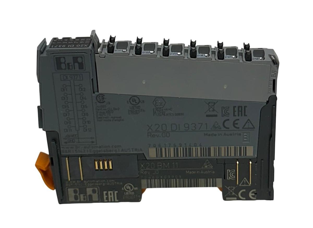 Used 10 B&R X20 DI 9371 / X20DI9371 X20 SERIES INPUT MODULES 24VDC 12-PT X20BM11 NSNP