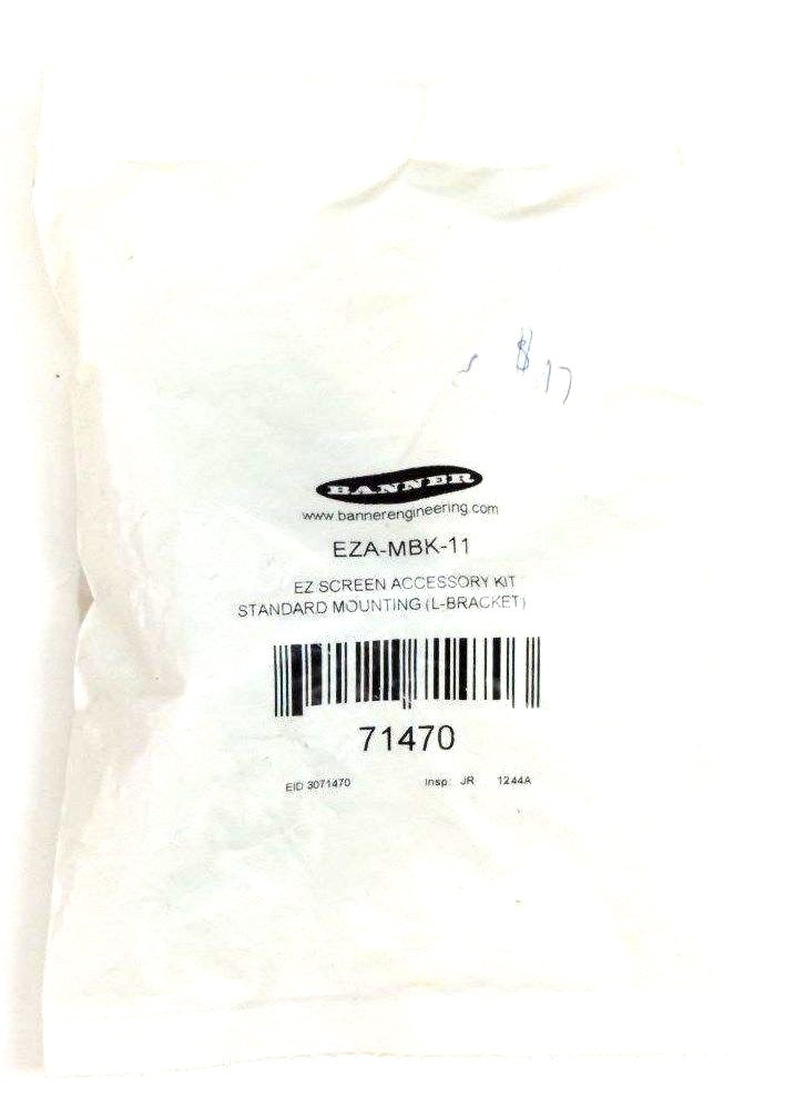 NIB BANNER EZA-MBK-11 STANDARD MOUNTING L BRACKET 71470, EZAMBK11