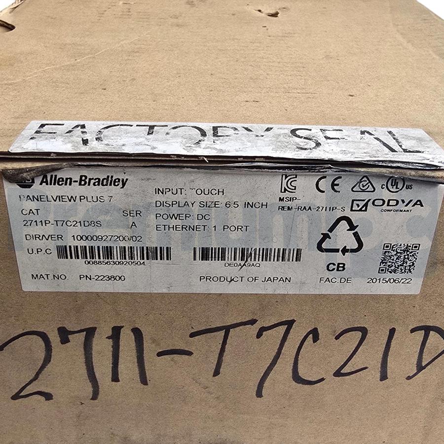 Used Opened Pre-Owned Allen Bradley 2711P-T7C21D8S /A PanelView Plus 7 Terminal 6.5"