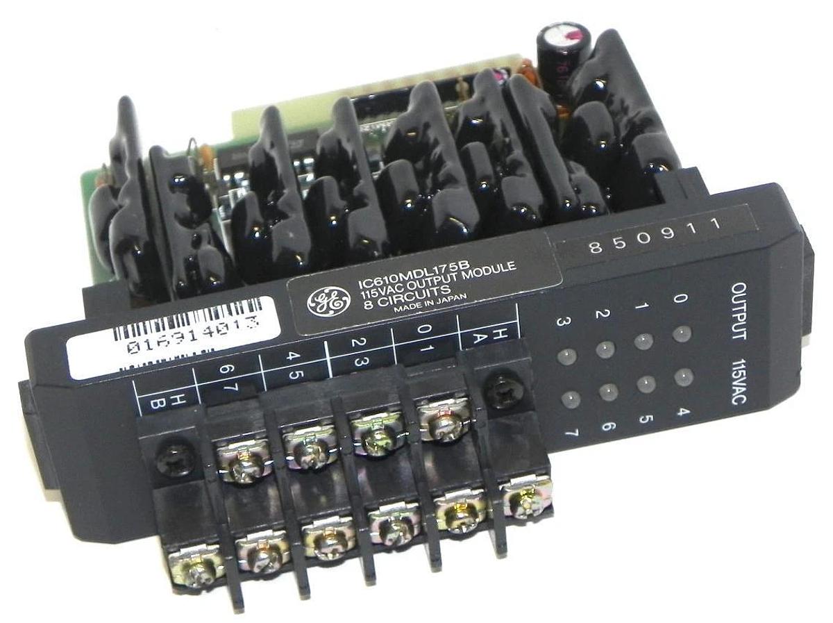 Used REPAIRED GE FANUC IC610MDL175B OUTPUT MODULE 115VAC, 8 CIRCUITS