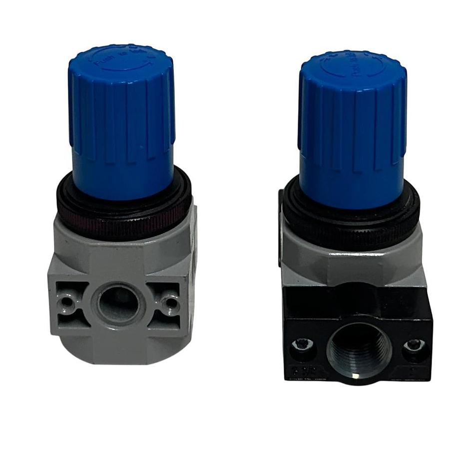 Used 2 FESTO LR-D-7-MINI / 162584 / 546452 PNEUMATIC PRESSURE REGULATORS 3/8'' USNP