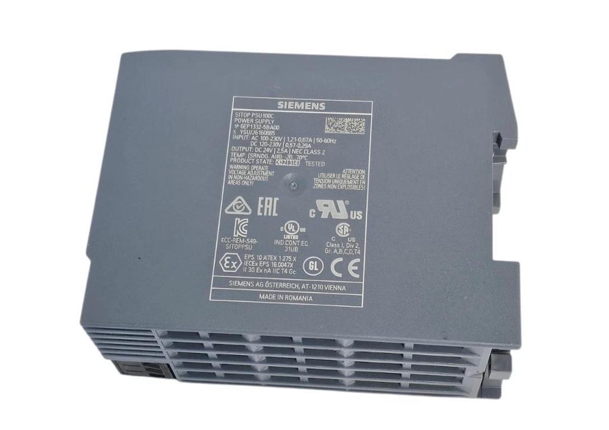 Used SIEMENS 6EP1332-5BA00 SITOP PSU100C POWER SUPPLY 24 VDC
