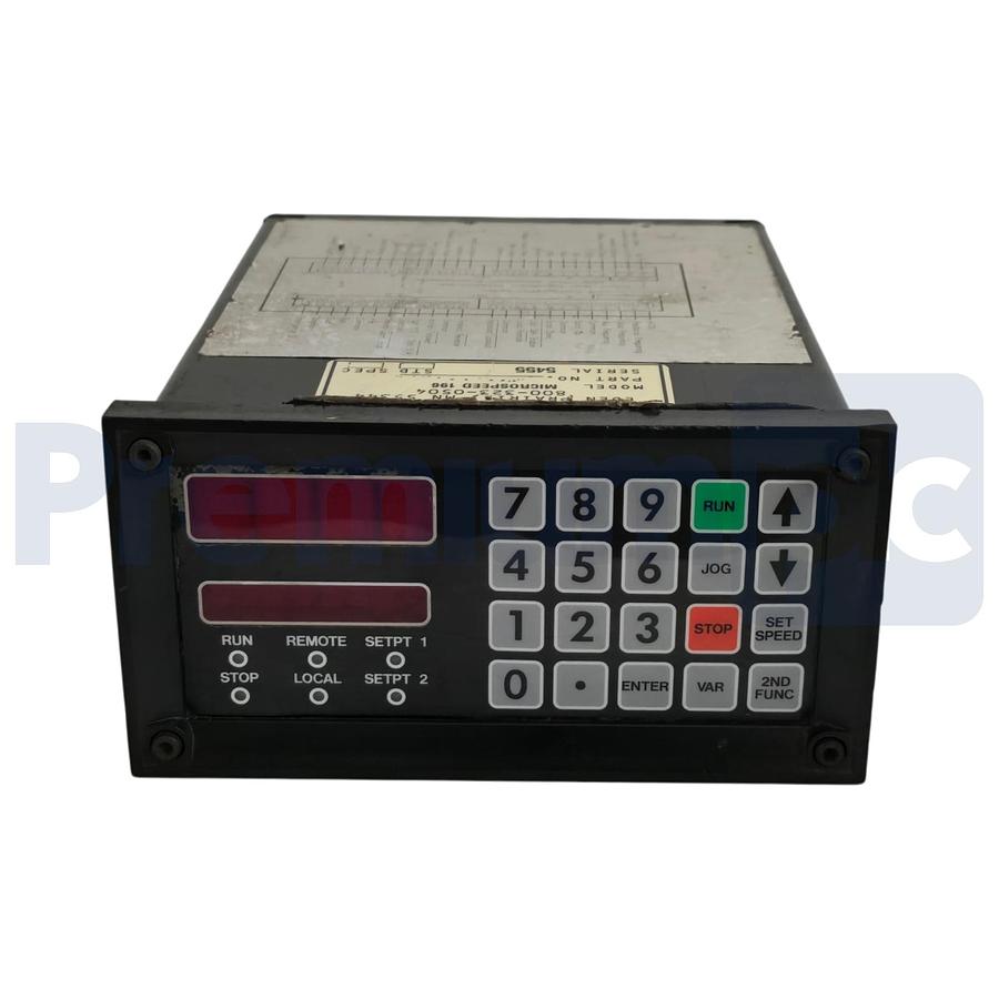 Used Drive Control System ElectroSensors MicroSpeed 196 Speed Controller 1800-0069000