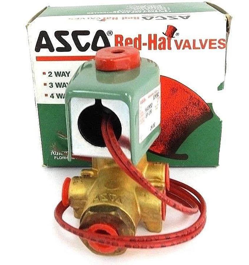 Used NIB ASCO 8345B2 SOLENOID VALVE 24/DC, 1/4 PIPE, 11.2 WATTS, 10-100PSI