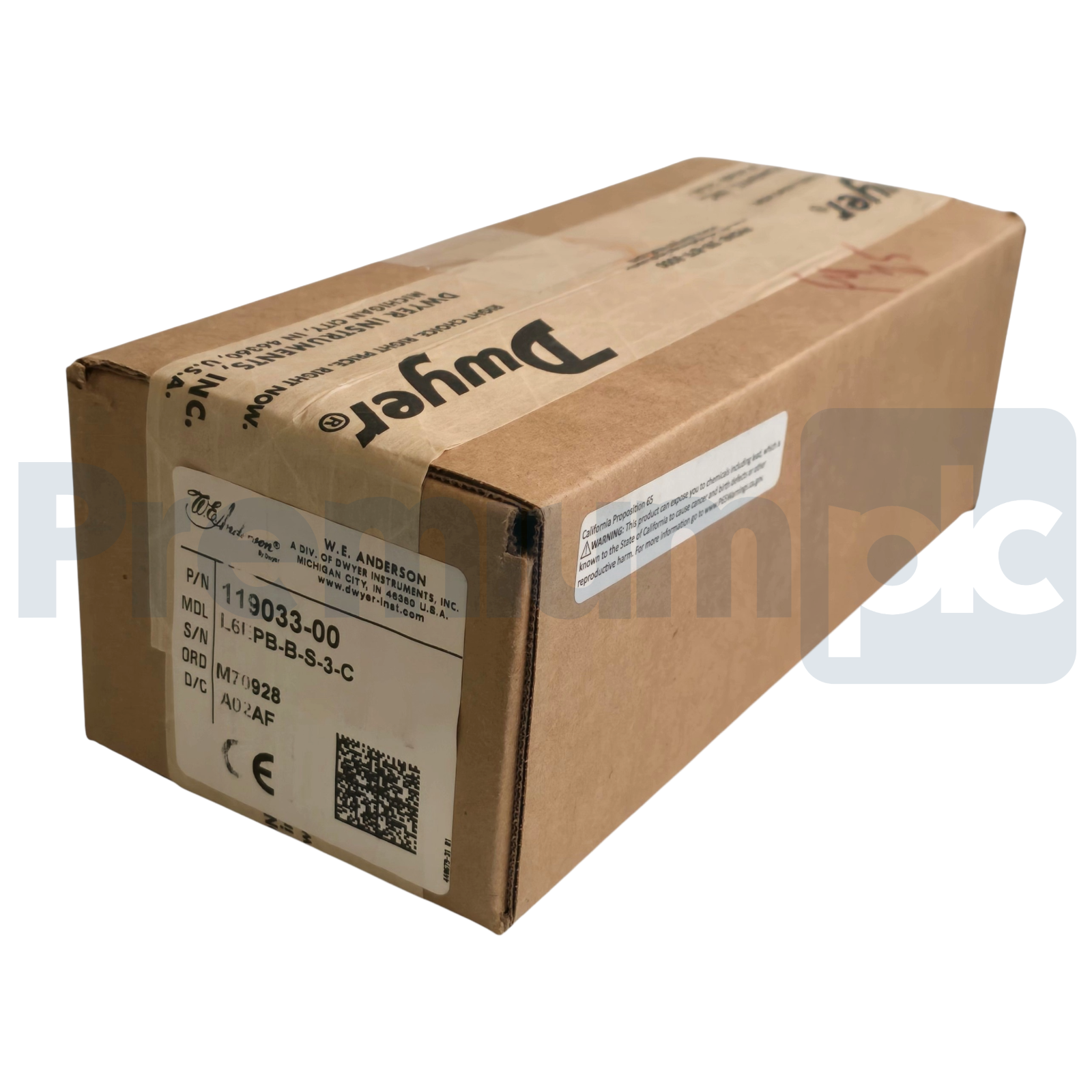 Dwyer WE Anderson L6EPB-B-S-3-C Flotect Level Switch 119033-00 Brass SPDT 1"NPT
