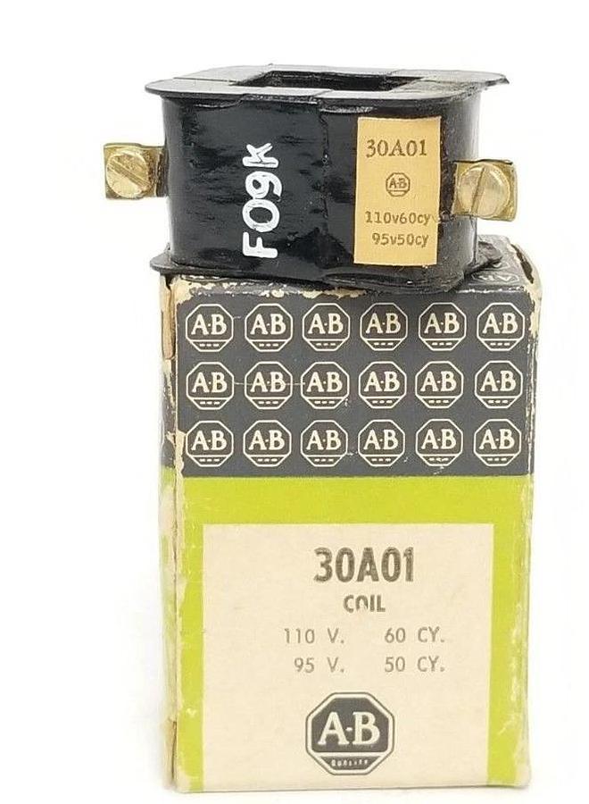 NIB ALLEN BRADLEY 30A01 COIL 110V. 60CY. 95V. 50CY
