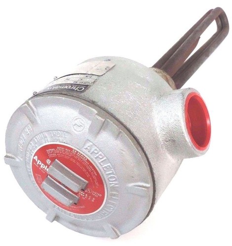 Used CHROMALOX ARMT0-2155E2T2 IMMERSION HEATER P/N: 156-050678-101, 120V, 1500W, 1PH