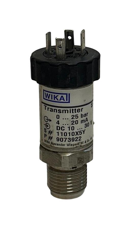 Used WIKA S-10 / 9073922 PRESSURE TRANSMITTER 10-30VDC 0-25BAR 4-20mA OEM USNP