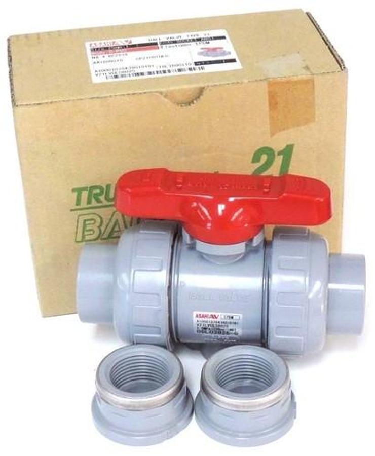 Used NIB ASAHI 1609010 BALL VALVE 1" C-PVC EPDM TYPE 21 1609-010