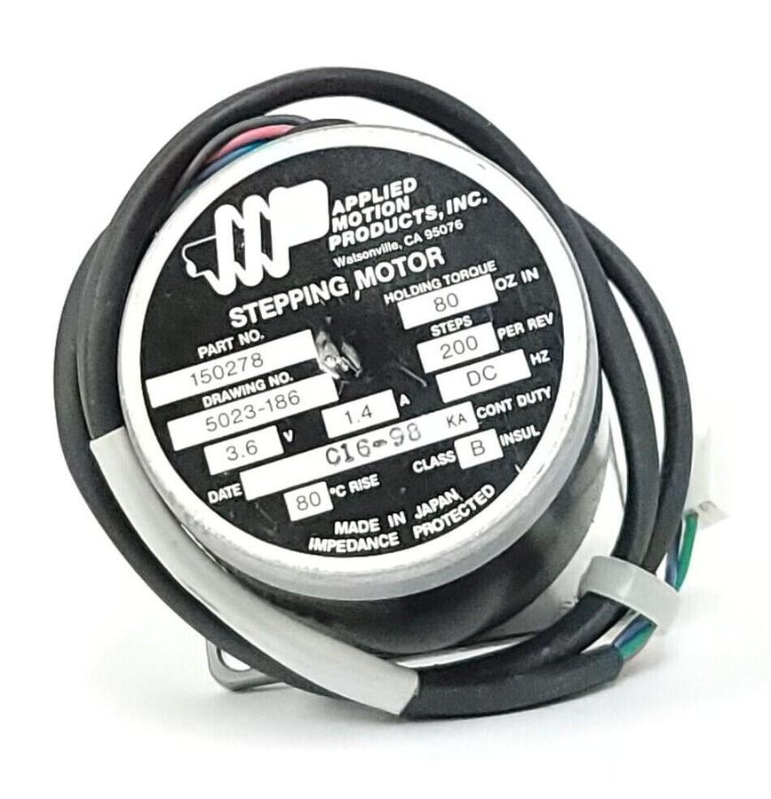 Used NEW APPLIED MOTION PRODUCTS, INC. 150278 STEPPING MOTOR 3.6V, 1.4A