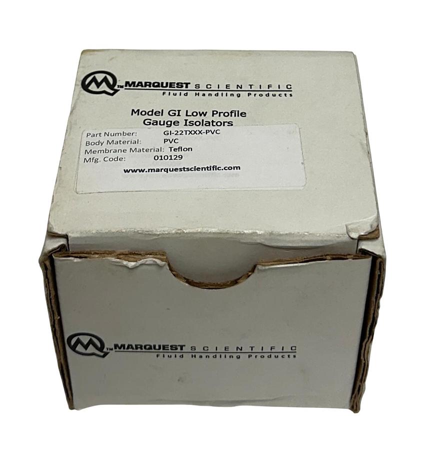 Used MARQUEST SCIENTIFIC GI-22TXXX-PVC / GI22TXXXPVC MODEL GI GAUGE ISOLATOR NSMP