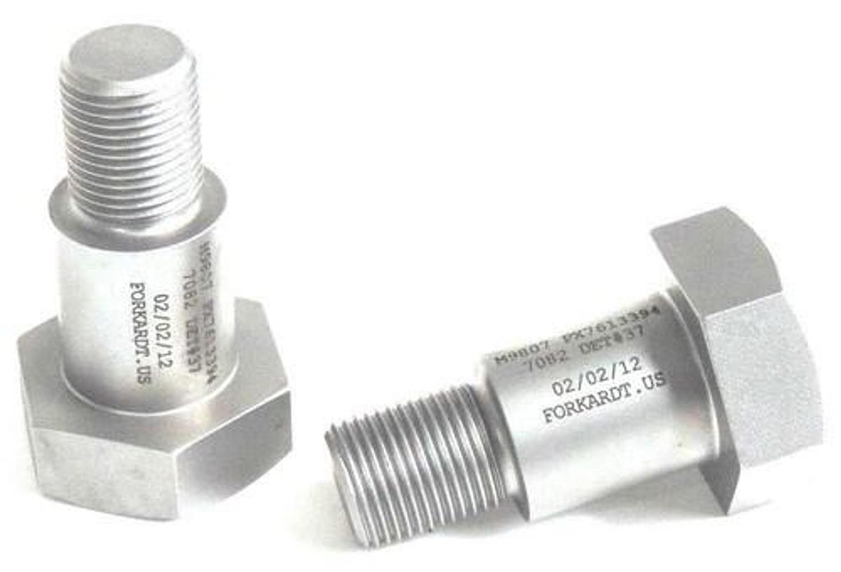 Used LOT OF 2 NEW FORKARDT M9807 PX7613394 HEX BOLTS 7082 DET#37