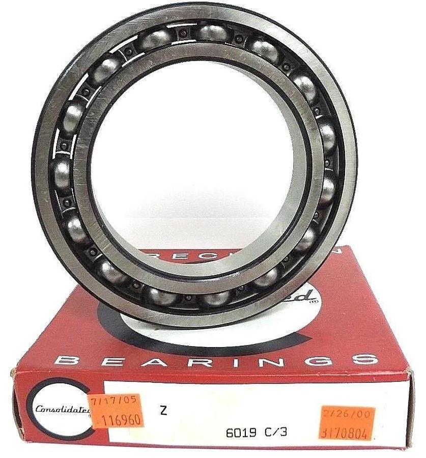 Used NIB CONSOLIDATED BEARING 6019 C/3 DEEP GROVE BALL BEARING 6019C3