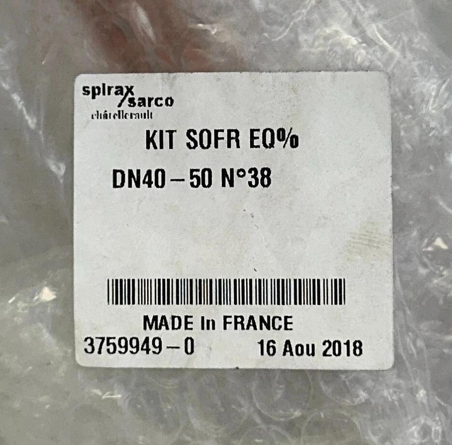SPIRAX SARCO 3759949 KIT SOFR EQ% DN40-50 No38 Spira-trol PLUG AND SEAL KIT NSMP