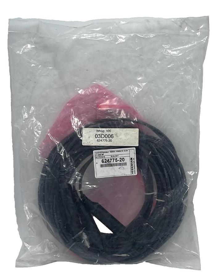 Used Heidenhain 624775-20 Interconnect Cable | 20 Meters | PUR Jacket | 20.00m | NSFS