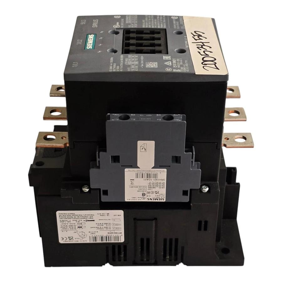 Siemens 3RT1056-6AF36 SIRIUS Contactor 3-Pole 90kW 185A 110-127V AC/DC NSNP
