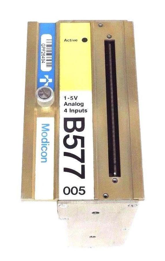 Used GOULD MODICON AS-B577-005 ANALOG MODULE 1-5V, 4 INPUTS, ASB577005
