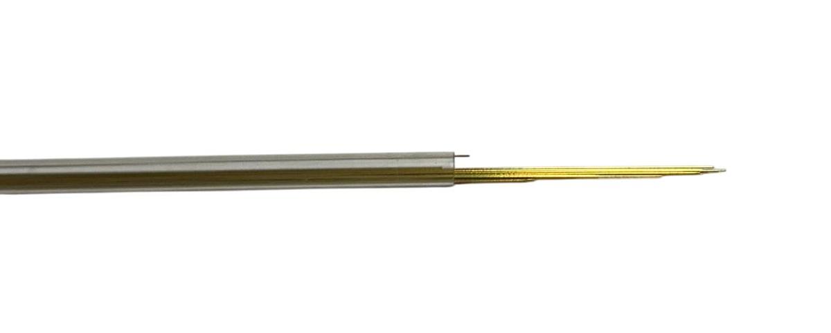 Used 20 CURRENT EDM BE040-2 / BE0402 BRASS ELECTRODES 0.016'' (0.4mm) NSMP
