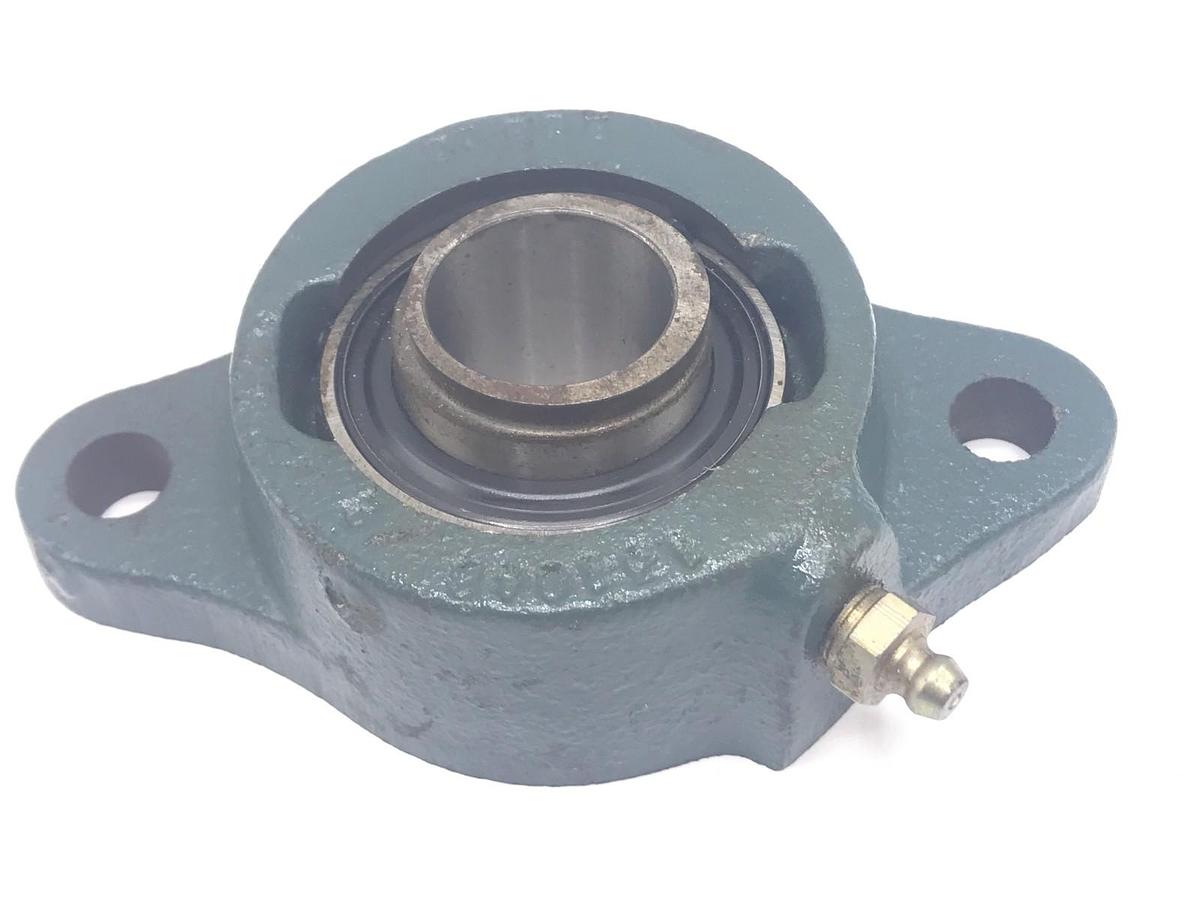 Used NIB DODGE F2B-SXR-100 FLANGE BEARING W/ COLLAR, 1" BORE, CAST IRON 2-BOLT