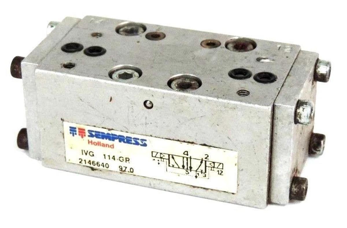 Used SEMPRESS IVG 114-GR PNEUMATIC PILOT VALVE 2146640 IVG114GR