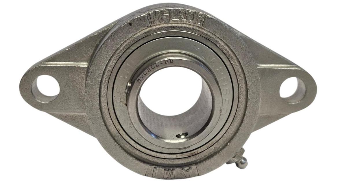 Used NEW AMI MFL206 2-BOLT FLANGE BEARING 2-1/4IN