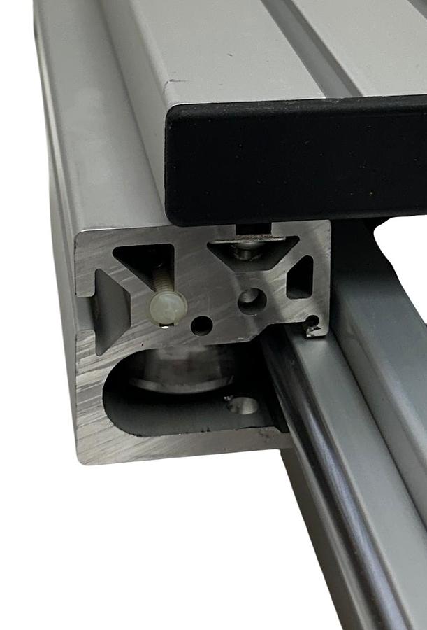 Used MACRON DYNAMICS 10187001 LINEAR SLIDE RAIL ACTUATOR 26'' *DAMAGED PLASTIC NSNP