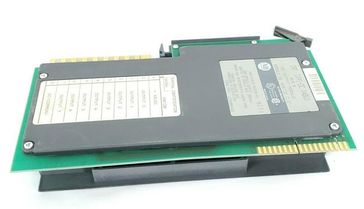 Used ALLEN BRADLEY 1771-OC SER. B DC OUTPUT MODULE 1771OC, 48V