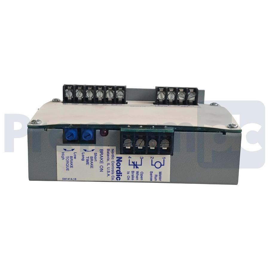 Used SIEMENS NORDIC CONTROLS D81510002 BRAKE CONTROL BOARD 230/460V 60HZ 1/3PH NSNP
