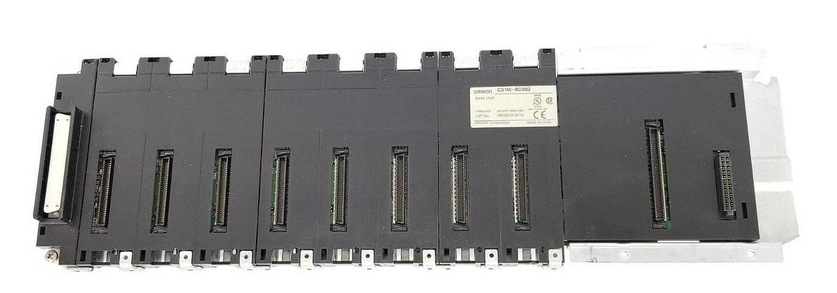 Used OMRON CS1W-BC082 BACKPLANE BASE UNIT 05602002 NK APP. 98A106 (DAMAGED)