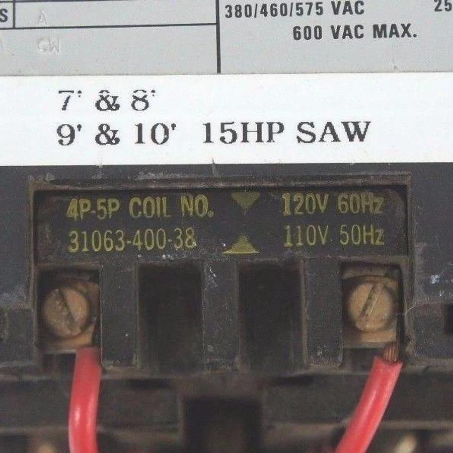 Used SQUARE D 8536-SDO2 FORM: S SERIES: A SIZE 2 STARTER W/ 31063-400-38 COIL