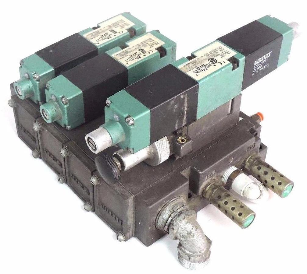 Used NUMATICS 081SS615M000048S61, 081SS615M048S61 SOLENOID VALVES W/ 081RS115J046F00