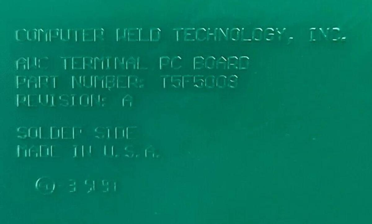 Used AWC T5A5017 TERMINAL PCB ASSEMBLY BOARD REV. A